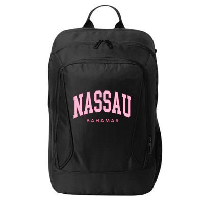 Nassau Bahamas Preppy Retro Pink Souvenir City Backpack