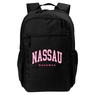Nassau Bahamas Preppy Retro Pink Souvenir Backpack