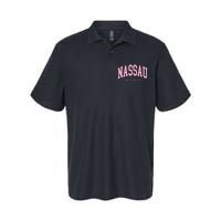 Nassau Bahamas Preppy Retro Pink Souvenir Softstyle Adult Sport Polo