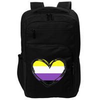 Non Binary Pride Design - Nonbinary Pride Impact Tech Backpack