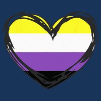 Non Binary Pride Design - Nonbinary Pride Full-Length Apron With Pockets