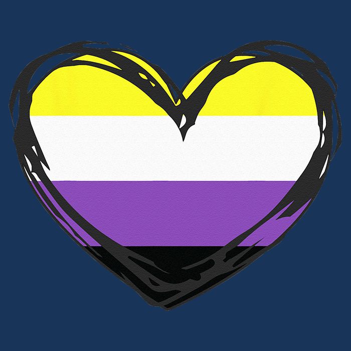 Non Binary Pride Design - Nonbinary Pride Full-Length Apron With Pockets
