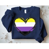 Non Binary Pride Design - Nonbinary Pride Sweatshirt