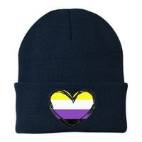 Non Binary Pride Design - Nonbinary Pride Knit Cap Winter Beanie