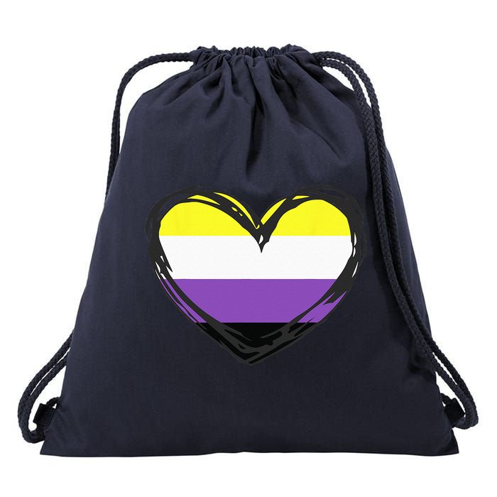 Non Binary Pride Design - Nonbinary Pride Drawstring Bag