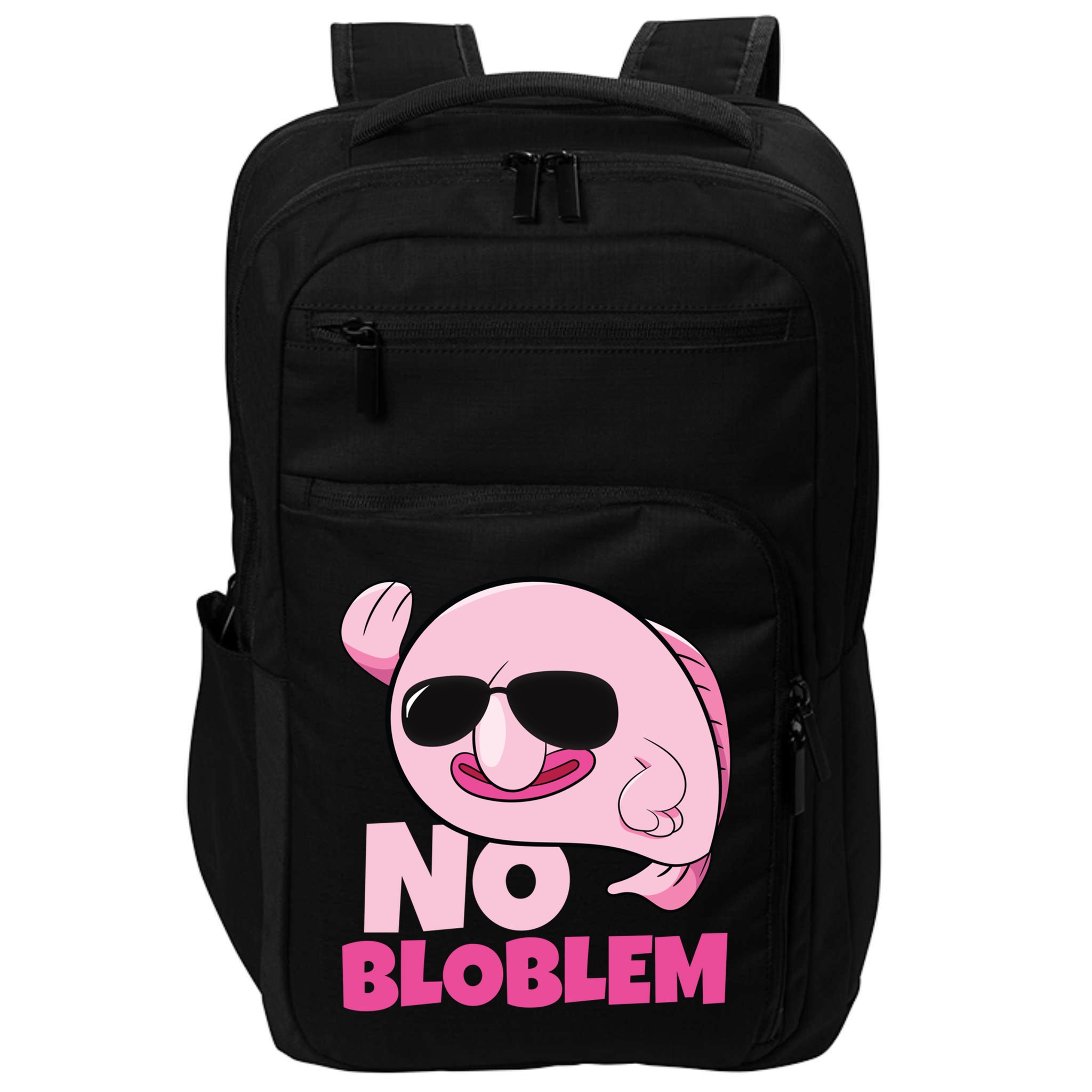 No Bloblem Problem Deep Sea Fish Sea Animal Blobfish Funny Gift Impact Tech Backpack