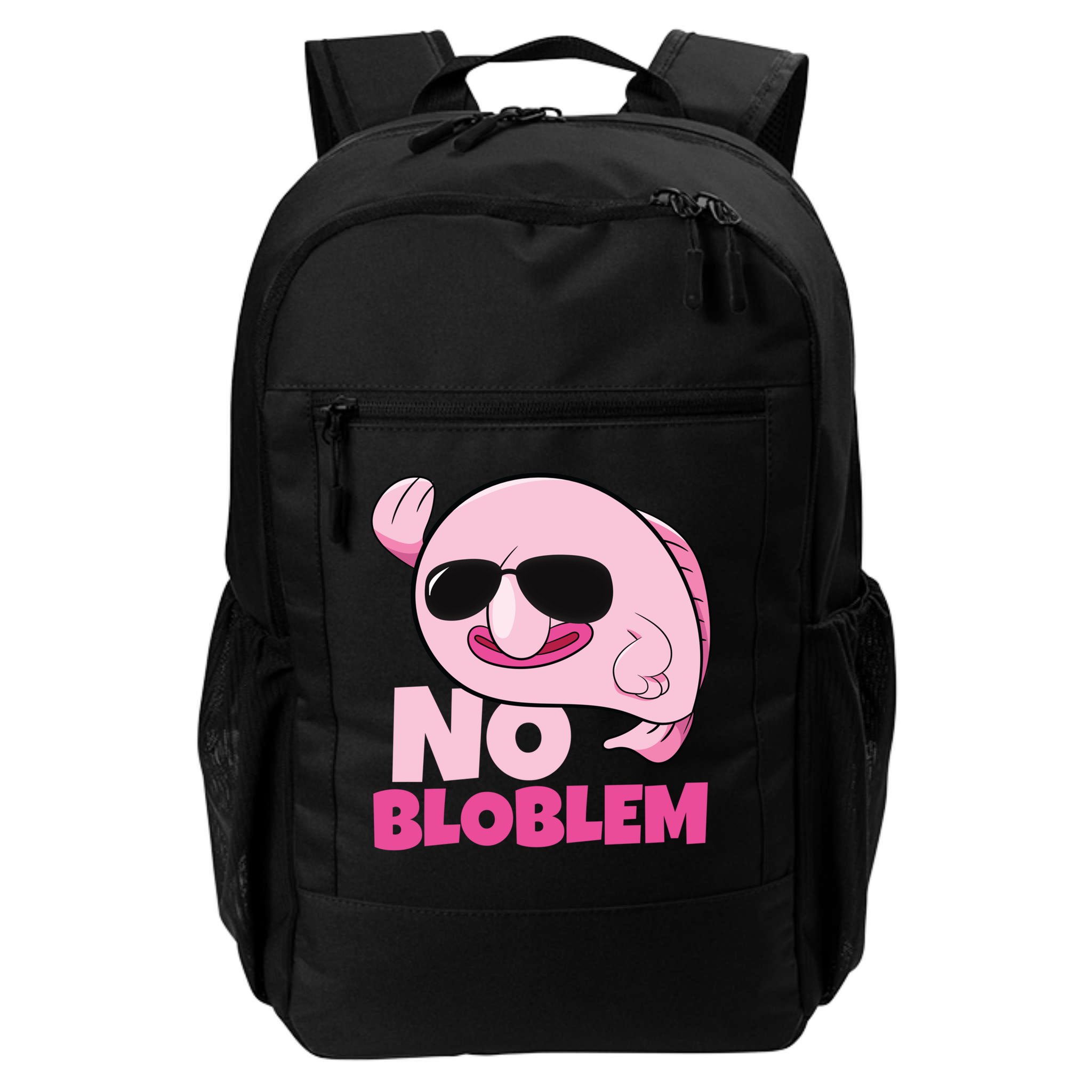 No Bloblem Problem Deep Sea Fish Sea Animal Blobfish Funny Gift Backpack
