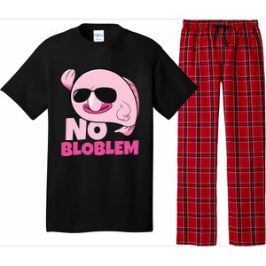 No Bloblem Problem Deep Sea Fish Sea Animal Blobfish Funny Gift Pajama Set