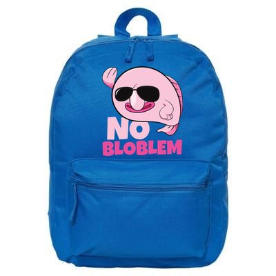 No Bloblem Problem Deep Sea Fish Sea Animal Blobfish Funny Gift 16 in Basic Backpack