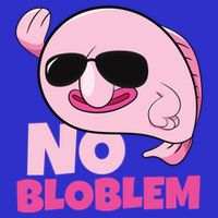 No Bloblem Problem Deep Sea Fish Sea Animal Blobfish Funny Gift 16 in Basic Backpack