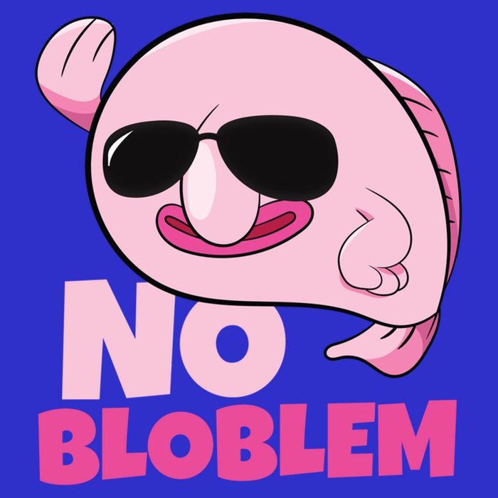 No Bloblem Problem Deep Sea Fish Sea Animal Blobfish Funny Gift 16 in Basic Backpack