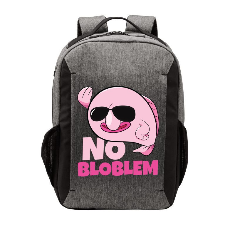No Bloblem Problem Deep Sea Fish Sea Animal Blobfish Funny Gift Vector Backpack