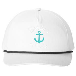 Nautical Bachelorette Party Gift Ship Anchor Brides Mate Snapback Five-Panel Rope Hat