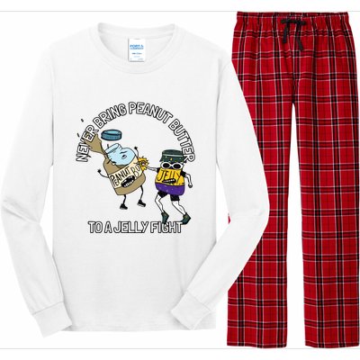 Never Bring Peanut Butter To A Jelly Fight Long Sleeve Pajama Set