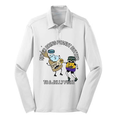 Never Bring Peanut Butter To A Jelly Fight Silk Touch Performance Long Sleeve Polo