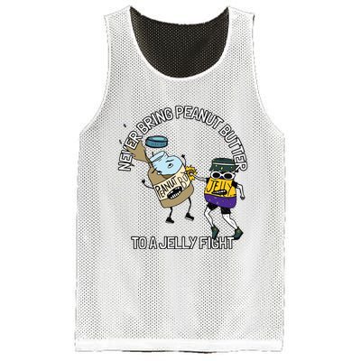 Never Bring Peanut Butter To A Jelly Fight Mesh Reversible Basketball Jersey Tank