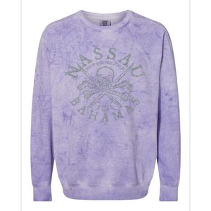 Nassau Bahamas Pirate Colorblast Crewneck Sweatshirt