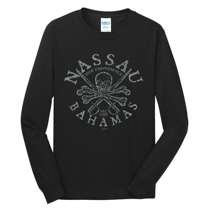 Nassau Bahamas Pirate Tall Long Sleeve T-Shirt