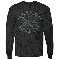 Nassau Bahamas Pirate Tie-Dye Long Sleeve Shirt