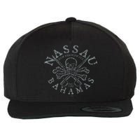 Nassau Bahamas Pirate Wool Snapback Cap