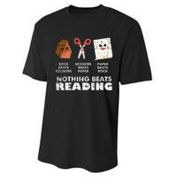 Nothing Beats Reading Book Librarian Across America Performance Sprint T-Shirt