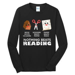 Nothing Beats Reading Book Librarian Across America Tall Long Sleeve T-Shirt