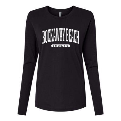 Nyc Borough Rockaway Beach Queens New York City Womens Cotton Relaxed Long Sleeve T-Shirt