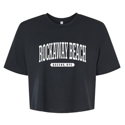 Nyc Borough Rockaway Beach Queens New York City Bella+Canvas Jersey Crop Tee