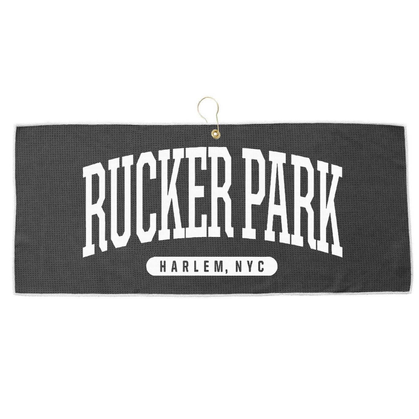 Nyc Borough Rucker Park Harlem New York Large Microfiber Waffle Golf Towel