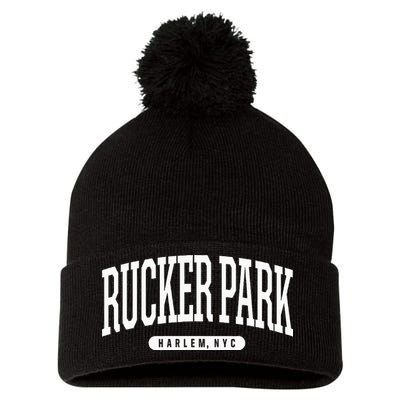 Nyc Borough Rucker Park Harlem New York Pom Pom 12in Knit Beanie