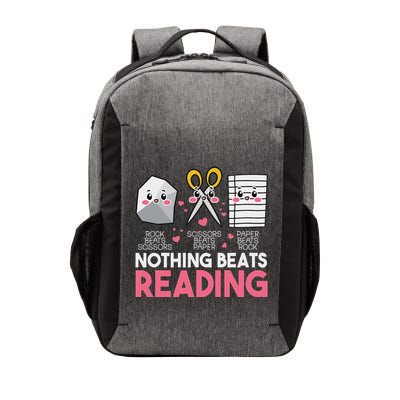 Nothing Beats Reading Rock Paper Scissors For Book Lovers Vector Backpack