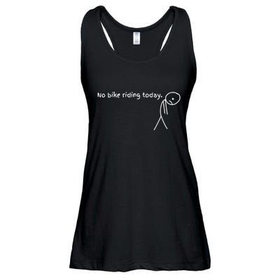 No Bike Riding Today – Funny Cyclist Rest Day Humor Ladies Essential Flowy Tank
