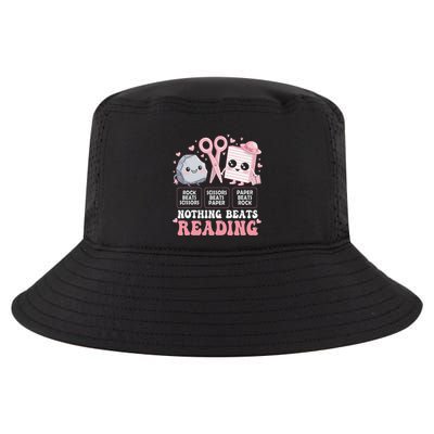 Nothing Beats Reading Book Librarian Rock Paper Scissors Gift Cool Comfort Performance Bucket Hat