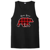 Nana Bear Red Plaid Christmas Pajama Family Grandma PosiCharge Competitor Tank