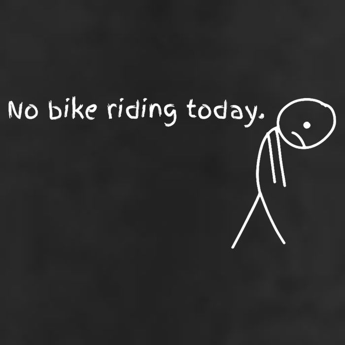 No Bike Riding Today Adult Drive Performance Visor