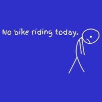 No Bike Riding Today 16 in Basic Backpack