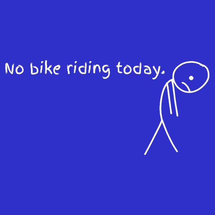 No Bike Riding Today 16 in Basic Backpack