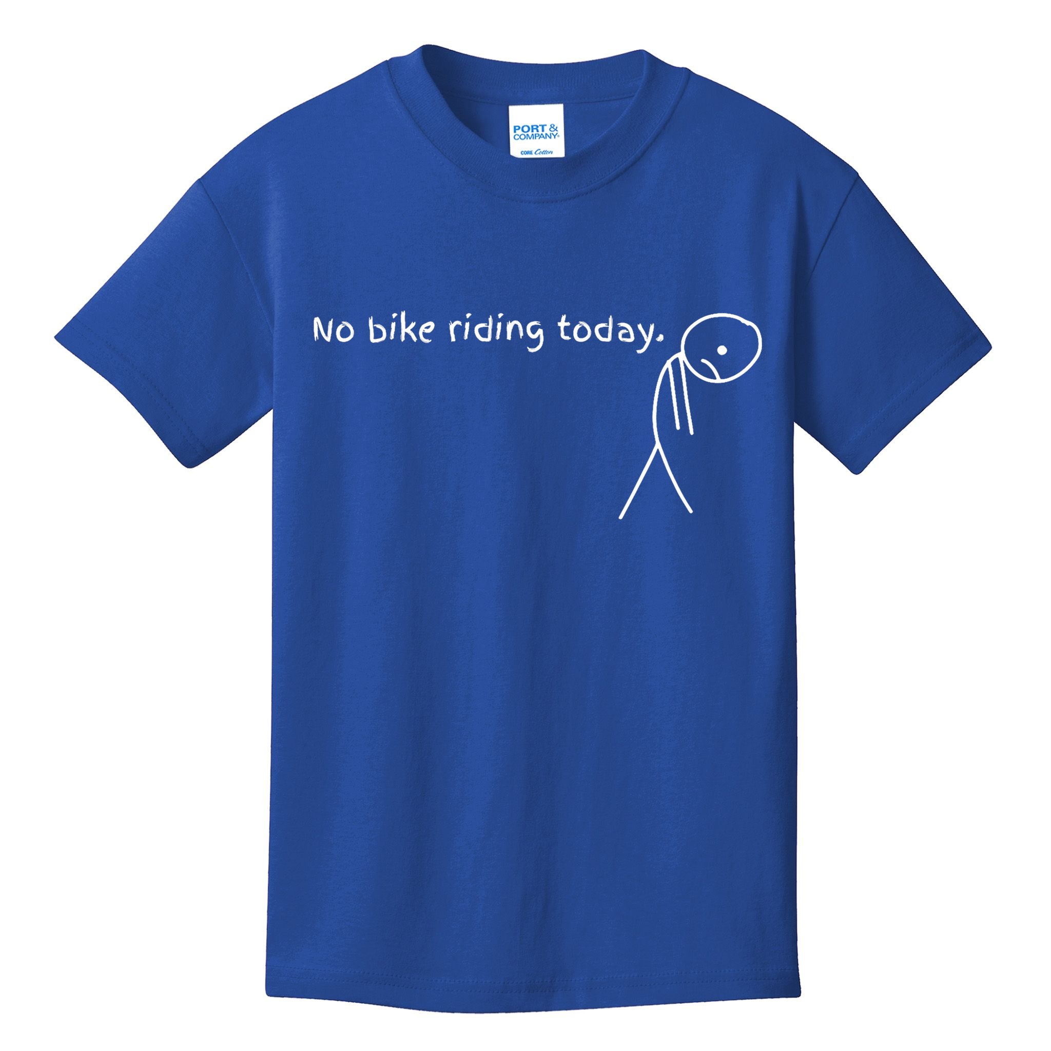 No Bike Riding Today Kids T-Shirt