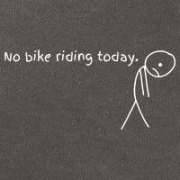 No Bike Riding Today Cotton Canvas Backpack