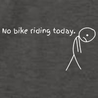 No Bike Riding Today Vector Backpack