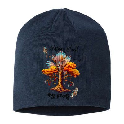 Native Blood Runs Through My Veins Sustainable Beanie