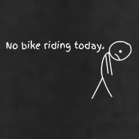 No Bike Riding Today Adult Drive Performance Visor
