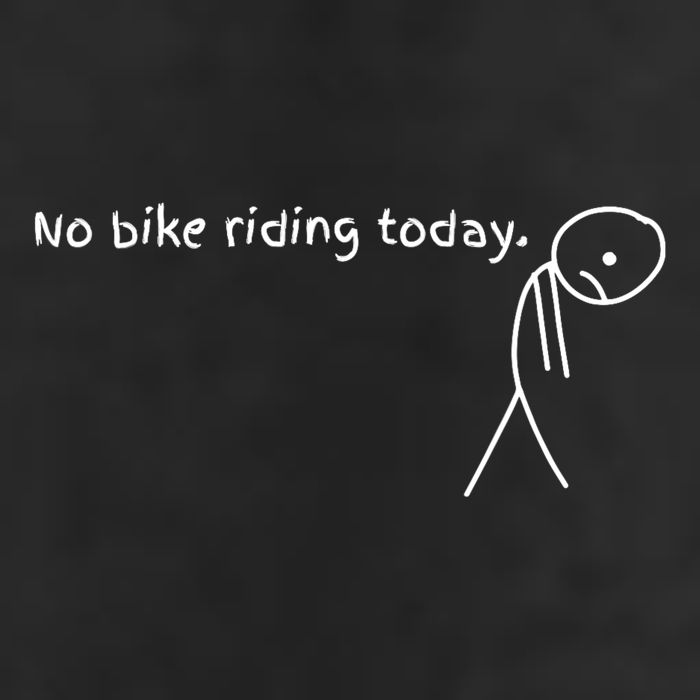 No Bike Riding Today Adult Drive Performance Visor