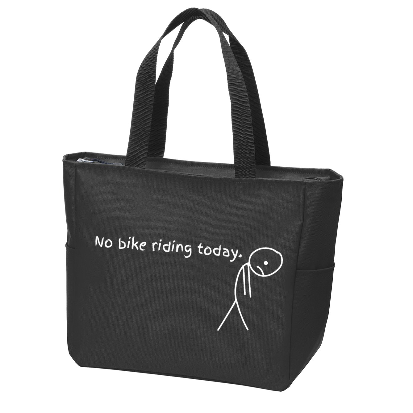 No Bike Riding Today Zip Tote Bag