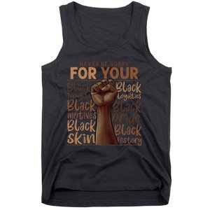 Never Be Sorry For Being Black History Juneteenth Gifts Tank Top