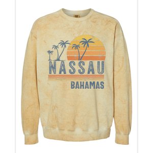 Nassau Bahamas Souvenir Vacation Travel Reminder Colorblast Crewneck Sweatshirt