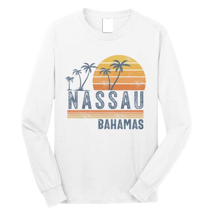 Nassau Bahamas Souvenir Vacation Travel Reminder Long Sleeve Shirt