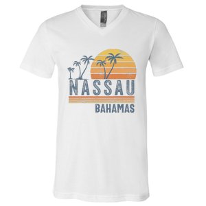 Nassau Bahamas Souvenir Vacation Travel Reminder V-Neck T-Shirt