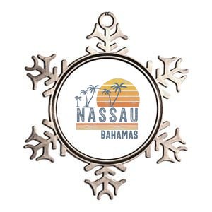 Nassau Bahamas Souvenir Vacation Travel Reminder Metallic Star Ornament