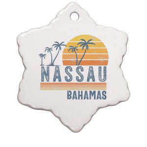 Nassau Bahamas Souvenir Vacation Travel Reminder Ceramic Star Ornament